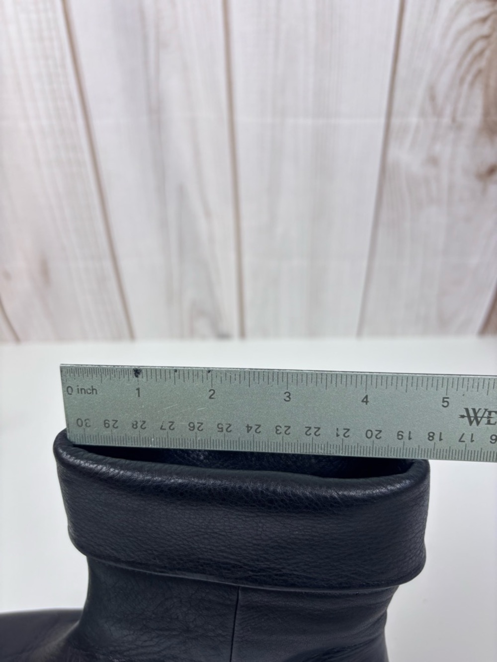 L'Amour Des Pied Boots Hidden Wedge Fold-Cuffed Boot Equestrian Black Size 5.5 - Picture 14 of 16